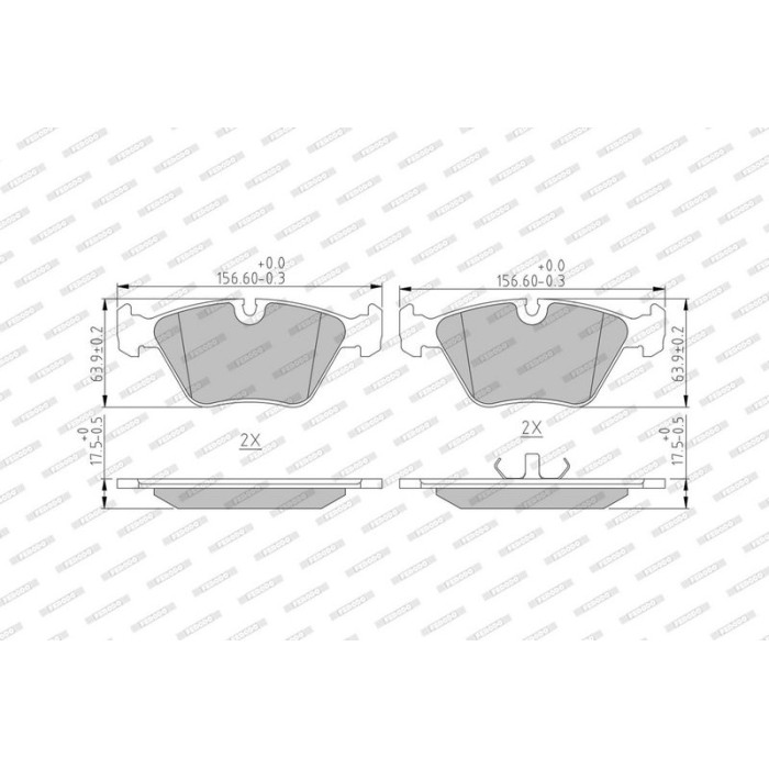 Ferodo FDB577 Bremsbelagsatz, Scheibenbremse PREMIER ECO FRICTION Ferodo FDB577 Bremsbelagsatz, Scheibenbremse PREMIER ECO FRICTION