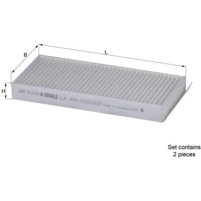 Knecht LA 356/S Filter, Innenraumluft Knecht LA 356/S Filter, Innenraumluft