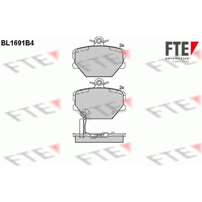 FTE 9010303 Bremsbelagsatz, Scheibenbremse FTE 9010303 Bremsbelagsatz, Scheibenbremse