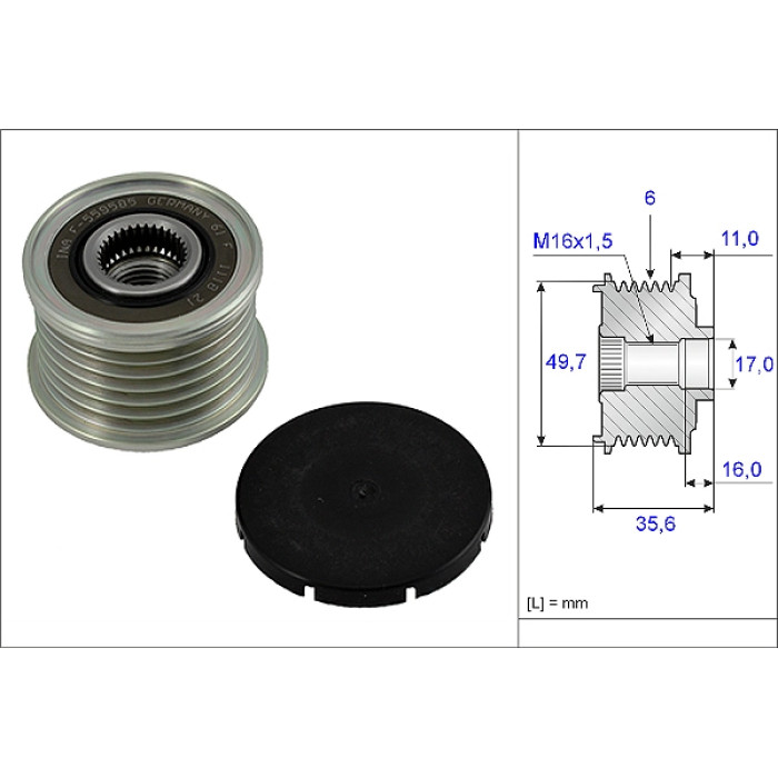 INA 535 0016 10 Generatorfreilauf INA 535 0016 10 Generatorfreilauf