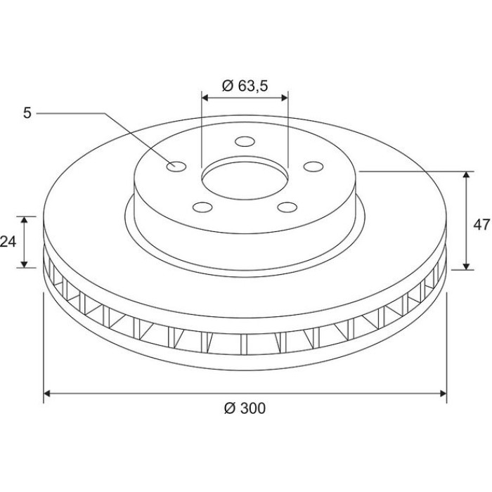 Valeo 672610 Bremsscheibe COATED