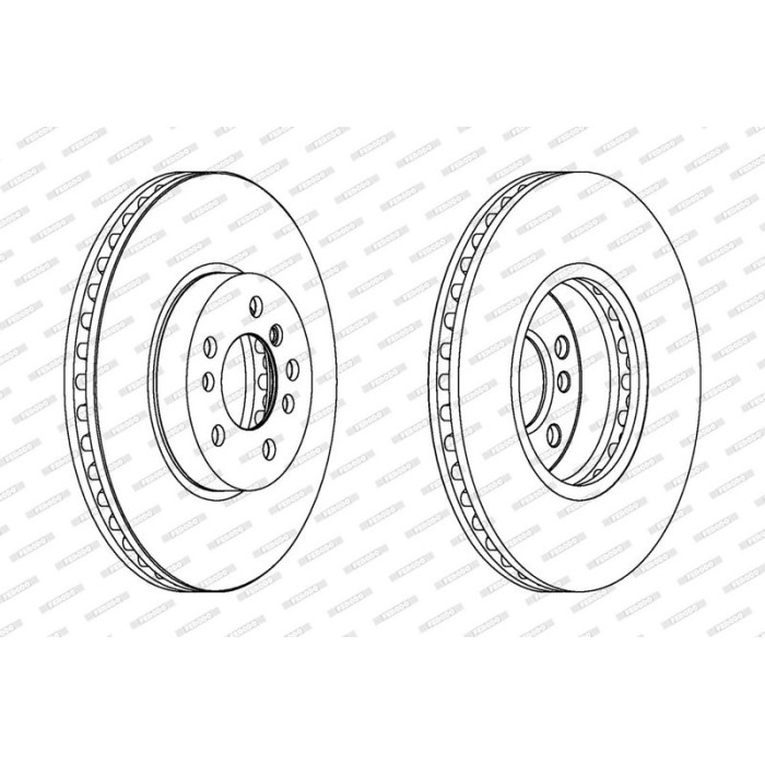 Ferodo DDF1256C-1 Bremsscheibe PREMIER Coat+ disc Ferodo DDF1256C-1 Bremsscheibe PREMIER Coat+ disc