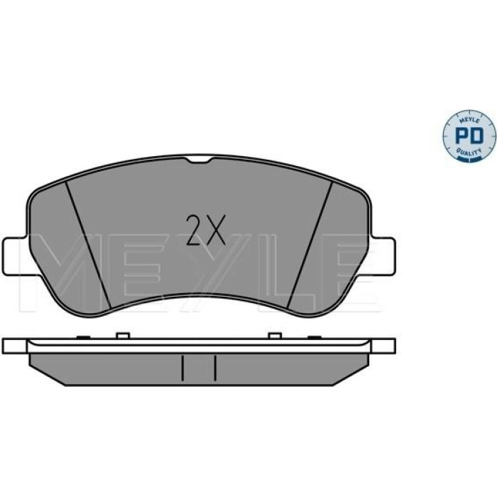 Meyle 025 248 6720/PD Bremsbelagsatz, Scheibenbremse MEYLE-PD: Advanced performance and design Meyle 025 248 6720/PD Bremsbelagsatz, Scheibenbremse MEYLE-PD: Advanced performance and design