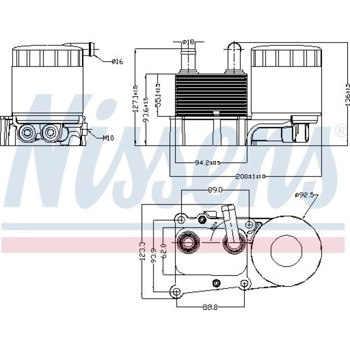 Nissens 90706 Ölkühler, Motoröl FIRST FIT Nissens 90706 Ölkühler, Motoröl FIRST FIT