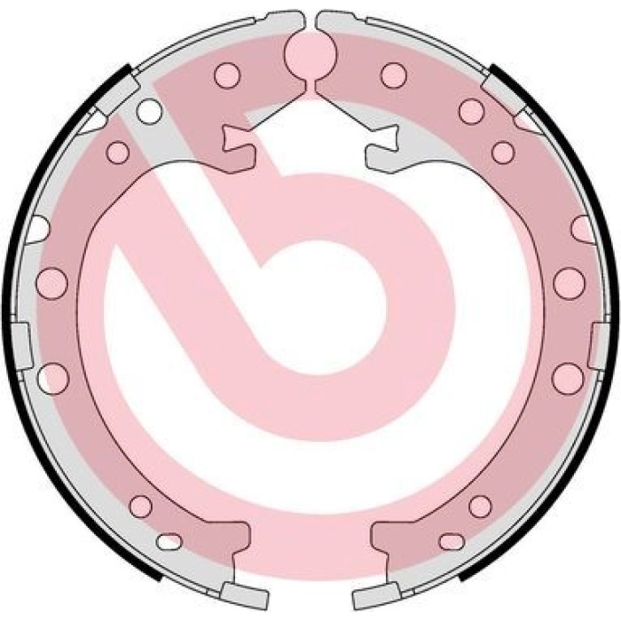 Brembo S 28 519 Bremsbackensatz, Feststellbremse ESSENTIAL LINE Brembo S 28 519 Bremsbackensatz, Feststellbremse ESSENTIAL LINE