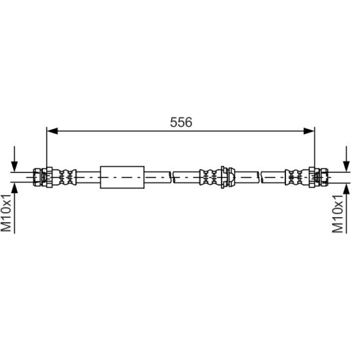BOSCH 1 987 481 593 Bremsschlauch