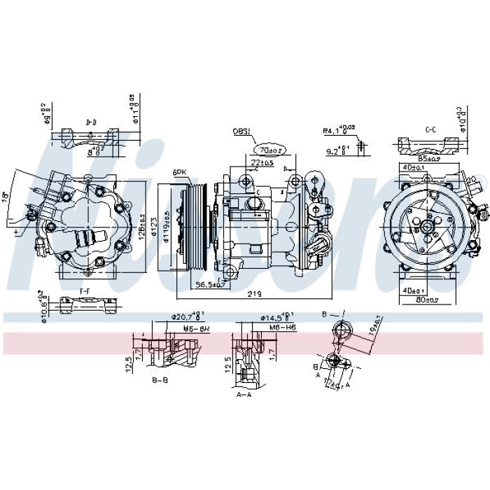 Nissens 89362 Kompressor, Klimaanlage FIRST FIT