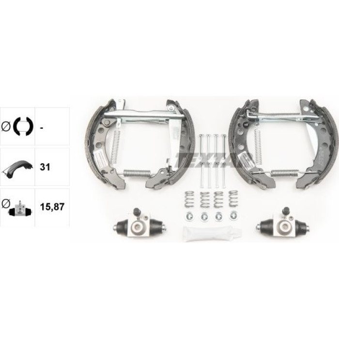 Textar 84018202 Bremsbackensatz Shoe Kit Pro Textar 84018202 Bremsbackensatz Shoe Kit Pro