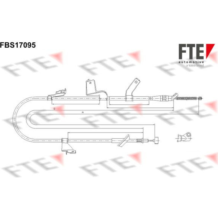FTE 9250477 Seilzug, Feststellbremse FTE 9250477 Seilzug, Feststellbremse