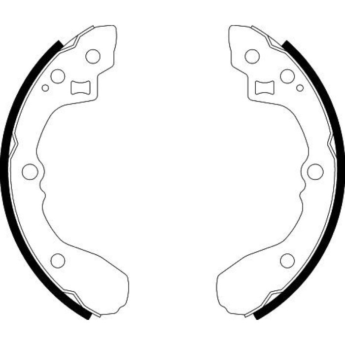 Hella 8DB 355 002-931 Bremsbackensatz