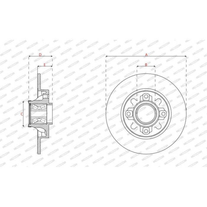 Ferodo DDF1695-1 Bremsscheibe PREMIER