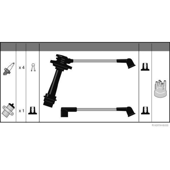 Herth+Buss Jakoparts J5388003 Zündleitungssatz Herth+Buss Jakoparts J5388003 Zündleitungssatz