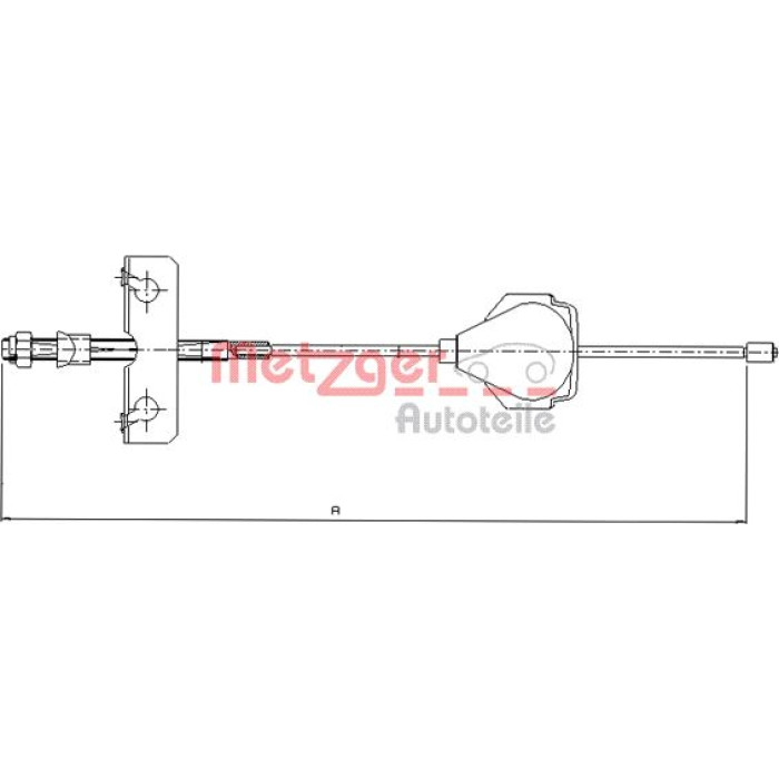 Metzger 11.5513 Seilzug, Feststellbremse Metzger 11.5513 Seilzug, Feststellbremse