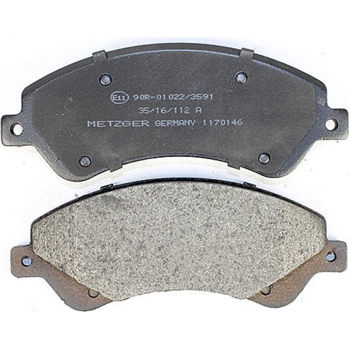 Metzger 1170146 Bremsbelagsatz, Scheibenbremse