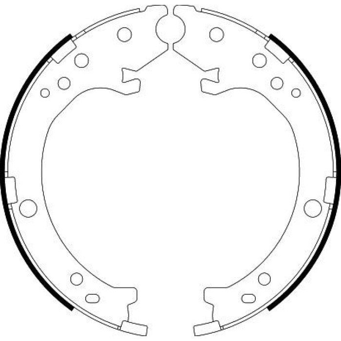 Hella 8DA 355 050-171 Bremsbackensatz, Feststellbremse Hella 8DA 355 050-171 Bremsbackensatz, Feststellbremse