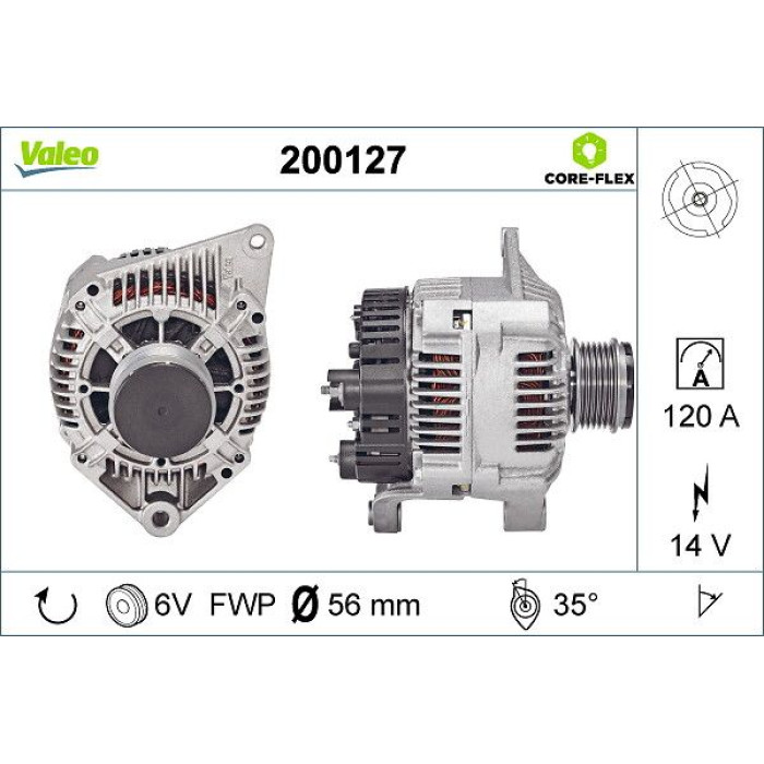 Valeo 200127 Generator CORE-FLEX Valeo 200127 Generator CORE-FLEX