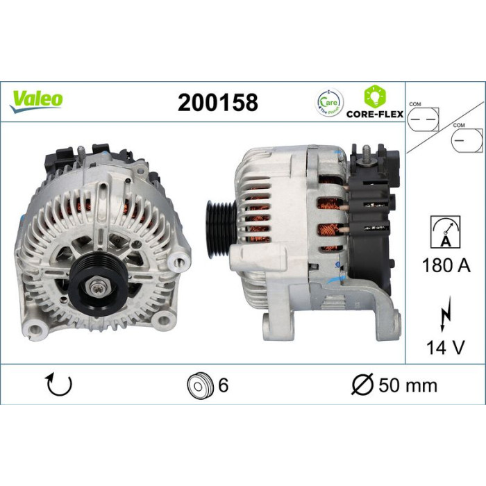 Valeo 200158 Generator CORE-FLEX Valeo 200158 Generator CORE-FLEX