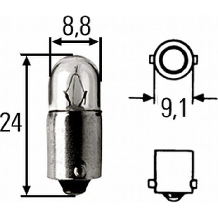 Hella 8GP 002 068-241 Glühlampe Heavy Duty Hella 8GP 002 068-241 Glühlampe Heavy Duty