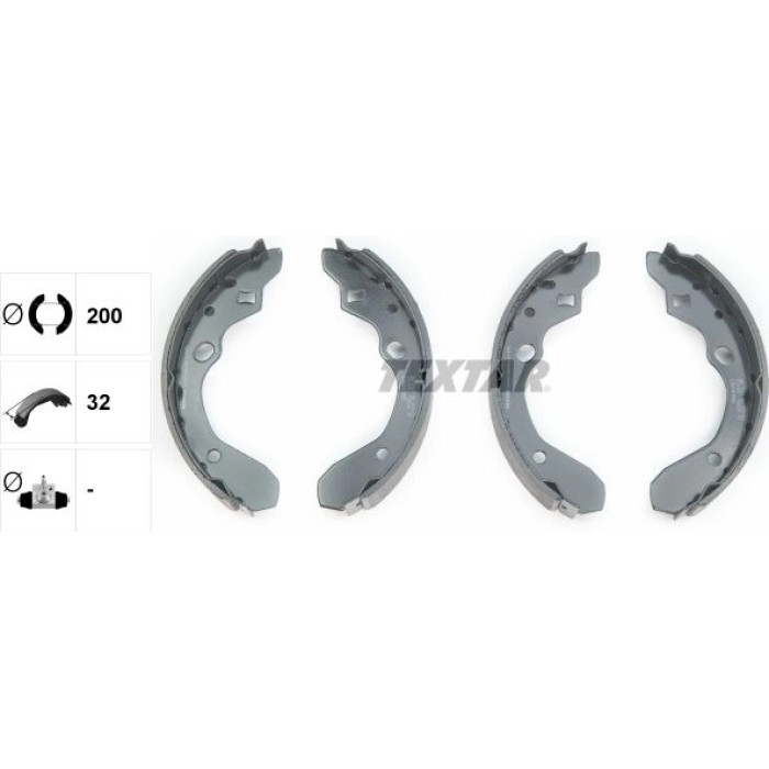 Textar 91056300 Bremsbackensatz Textar 91056300 Bremsbackensatz