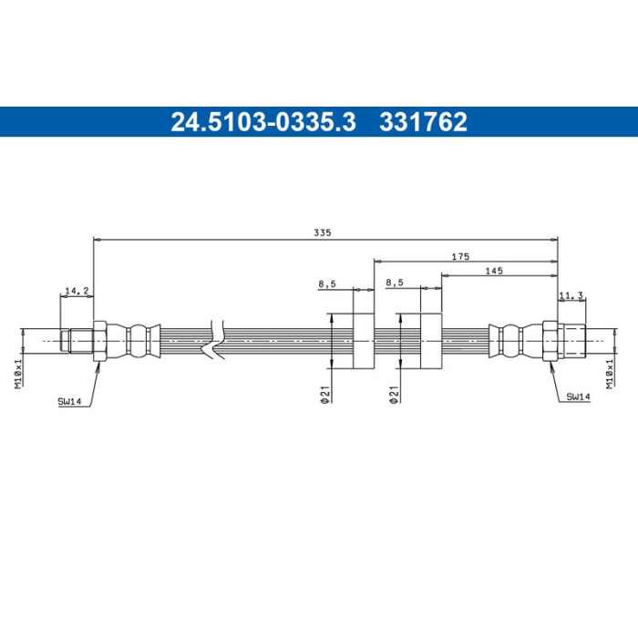 ATE 24.5103-0335.3 Bremsschlauch ATE 24.5103-0335.3 Bremsschlauch