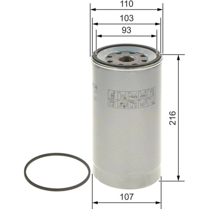 BOSCH F 026 402 747 Kraftstofffilter BOSCH F 026 402 747 Kraftstofffilter