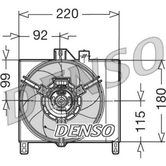 Denso DER16002 Lüfter, Motorkühlung Denso DER16002 Lüfter, Motorkühlung
