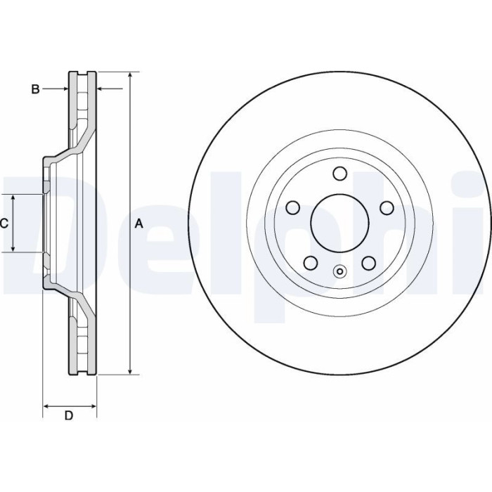 Delphi BG9955 Bremsscheibe Delphi BG9955 Bremsscheibe