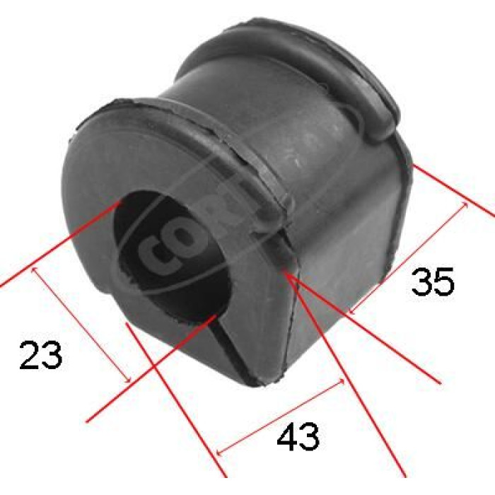 Corteco 80000133 Lagerung, Stabilisator Corteco 80000133 Lagerung, Stabilisator