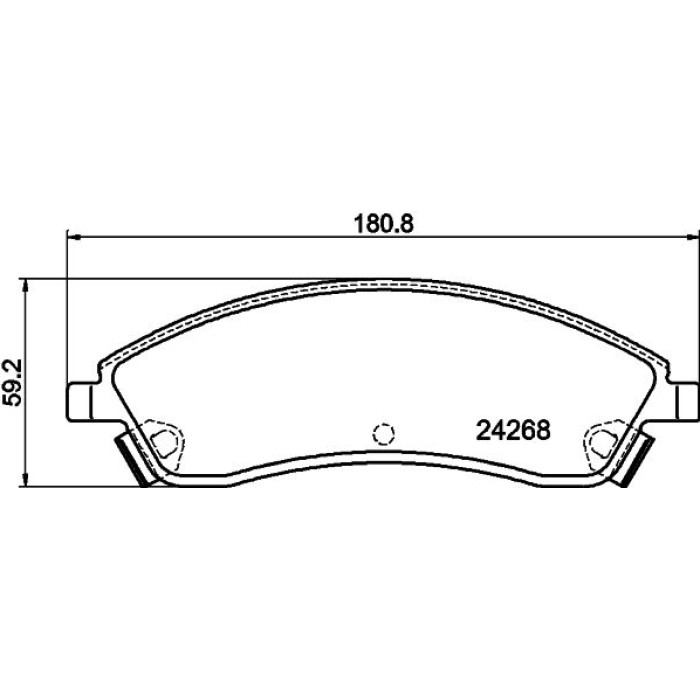 Bremsbelagsatz, Scheibenbremse 8DB 355 012-221 Bremsbelagsatz, Scheibenbremse 8DB 355 012-221