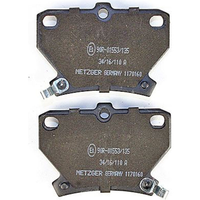 Metzger 1170160 Bremsbelagsatz, Scheibenbremse Metzger 1170160 Bremsbelagsatz, Scheibenbremse
