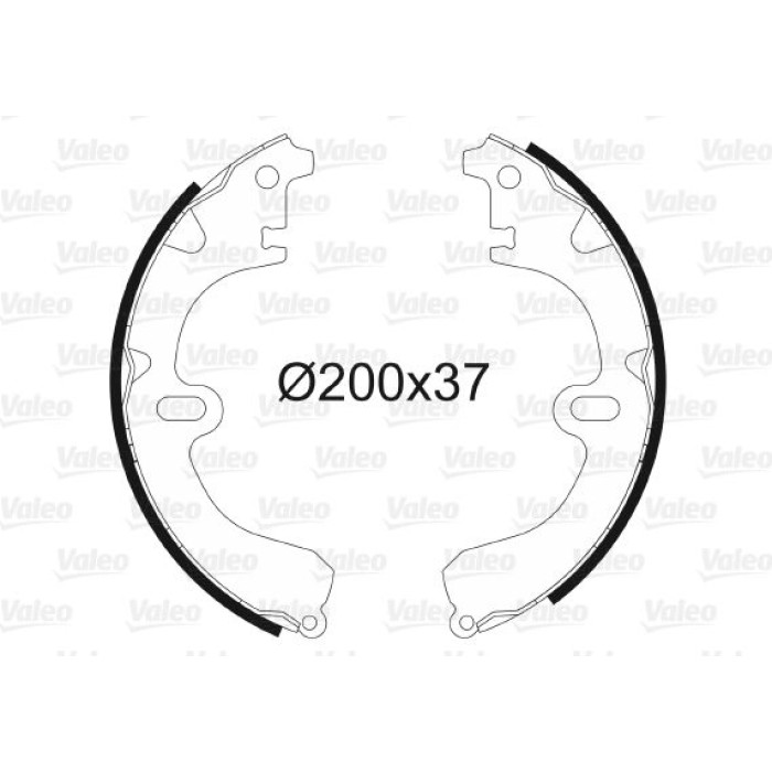 Valeo 562599 Bremsbackensatz Valeo 562599 Bremsbackensatz