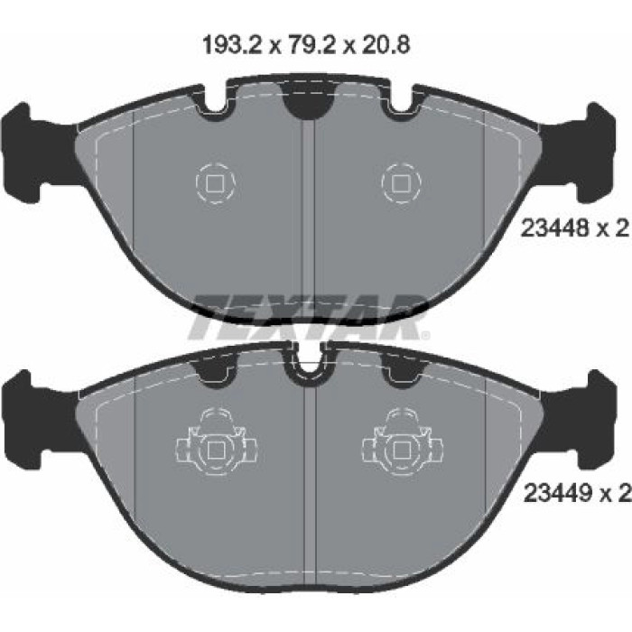 Textar 2344801 Bremsbelagsatz, Scheibenbremse Q+ Textar 2344801 Bremsbelagsatz, Scheibenbremse Q+