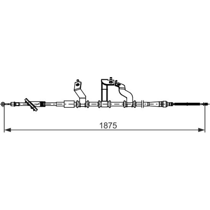 BOSCH 1 987 482 742 Seilzug, Feststellbremse