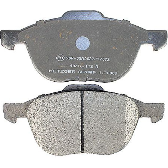 Metzger 1170008 Bremsbelagsatz, Scheibenbremse
