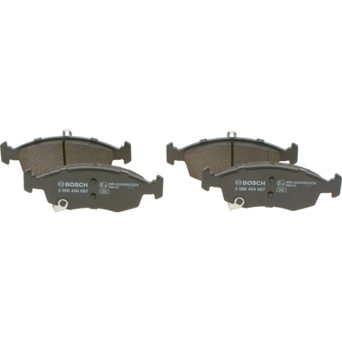 BOSCH 0 986 494 687 Bremsbelagsatz, Scheibenbremse BOSCH 0 986 494 687 Bremsbelagsatz, Scheibenbremse