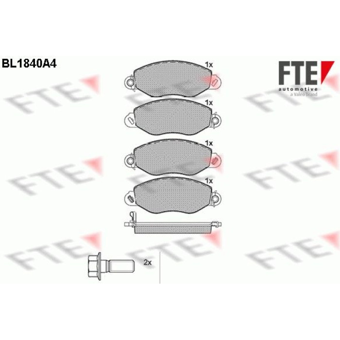 FTE 9010416 Bremsbelagsatz, Scheibenbremse FTE 9010416 Bremsbelagsatz, Scheibenbremse