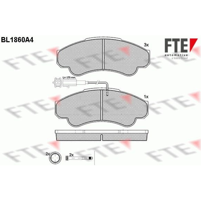 FTE 9010439 Bremsbelagsatz, Scheibenbremse FTE 9010439 Bremsbelagsatz, Scheibenbremse