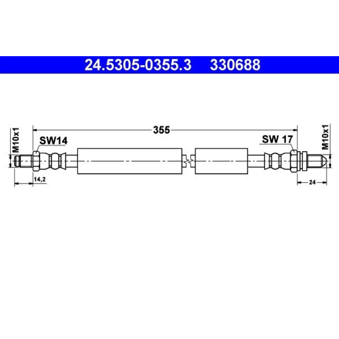 ATE 24.5305-0355.3 Bremsschlauch