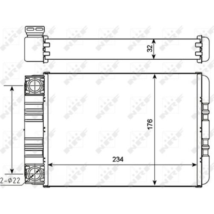 NRF 54274 Wärmetauscher, Innenraumheizung NRF 54274 Wärmetauscher, Innenraumheizung