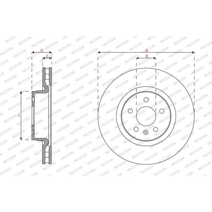 Ferodo DDF3013C-1 Bremsscheibe PREMIER Ferodo DDF3013C-1 Bremsscheibe PREMIER