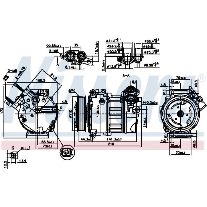 Nissens 890123 Kompressor, Klimaanlage FIRST FIT Nissens 890123 Kompressor, Klimaanlage FIRST FIT