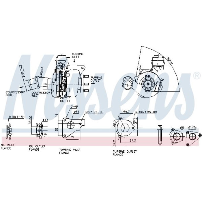 Nissens Turbolader 93136