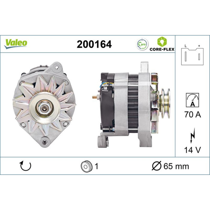 Valeo 200164 Generator CORE-FLEX Valeo 200164 Generator CORE-FLEX