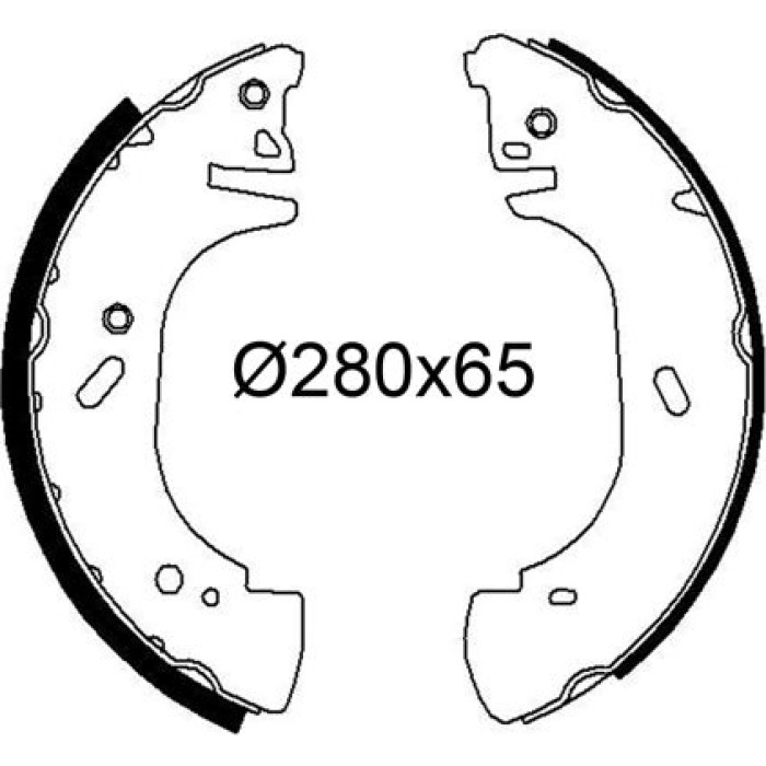 Bremsbackensatz 564268 Bremsbackensatz 564268