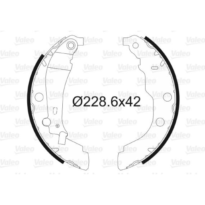 Valeo 562628 Bremsbackensatz
