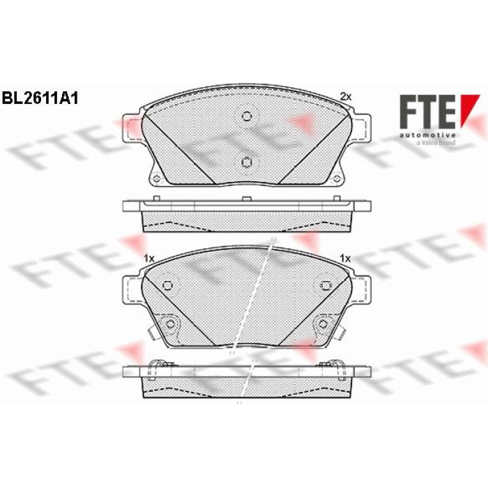 FTE 9010858 Bremsbelagsatz, Scheibenbremse FTE 9010858 Bremsbelagsatz, Scheibenbremse