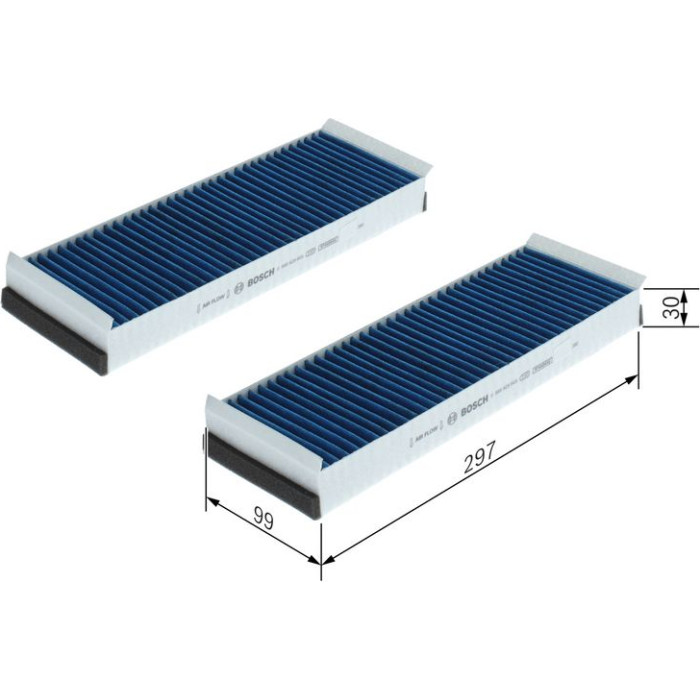 BOSCH 0 986 628 605 Filter, Innenraumluft FILTER+pro