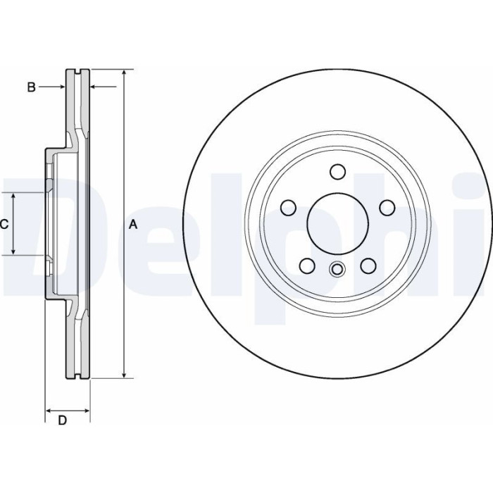 Delphi BG4780C Bremsscheibe Delphi BG4780C Bremsscheibe