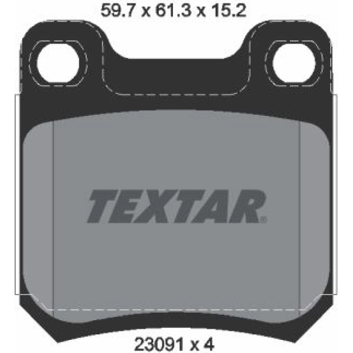 Textar 2309102 Bremsbelagsatz, Scheibenbremse Q+ Textar 2309102 Bremsbelagsatz, Scheibenbremse Q+