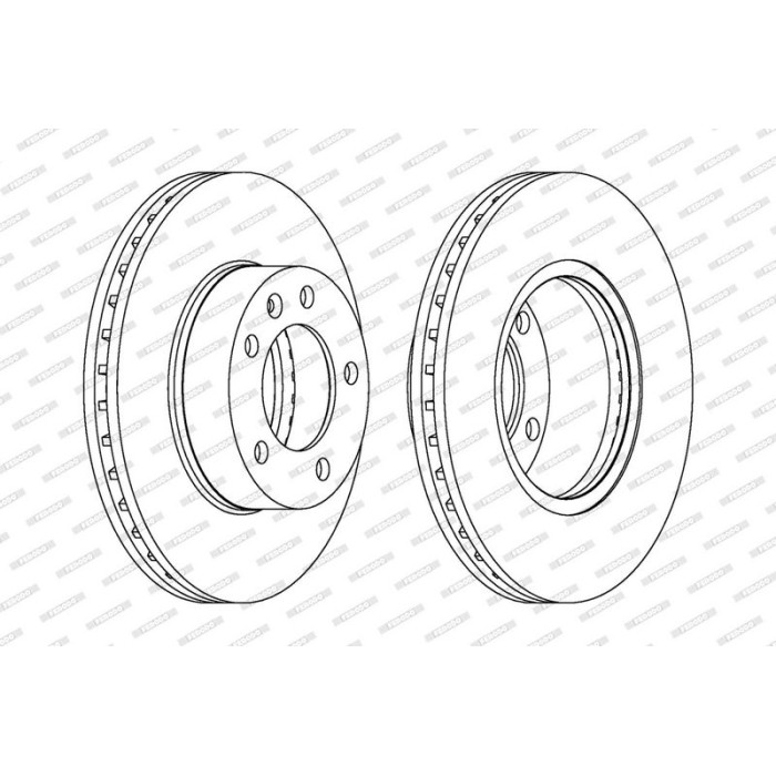 Ferodo DDF1217C-1 Bremsscheibe PREMIER Coat+ disc